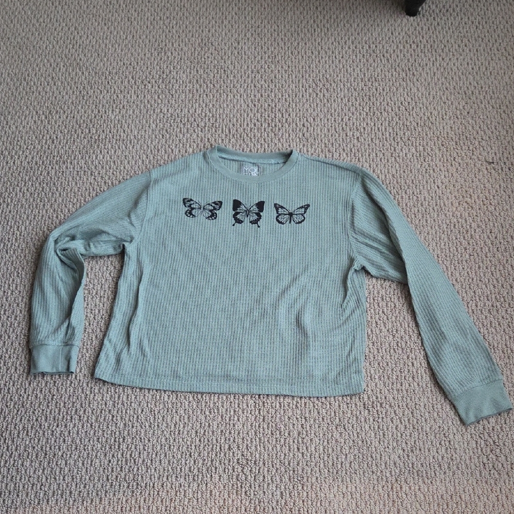 Modern Lux Textured Knit Top in Gray